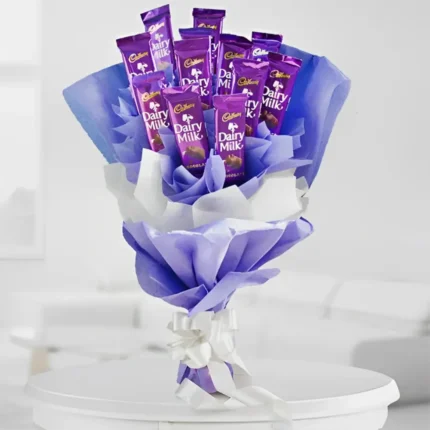 Bubbly Bouquet With Dairy Milk Chocolates
