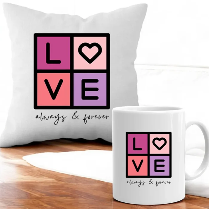 Happy Anniversary Cushion and Mug