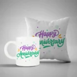 Happy Anniversary Cushion and Mug