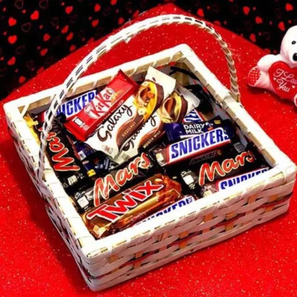 Basket Of Joy With Premium Imported Chocolates